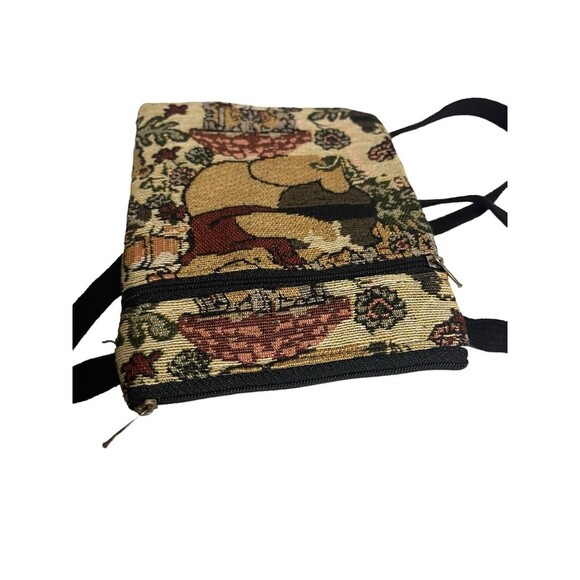 Disney WINNIE THE POOH TIGGER TAPESTRY CROSBODY BAG Handmade RARE - Picture 12 of 15